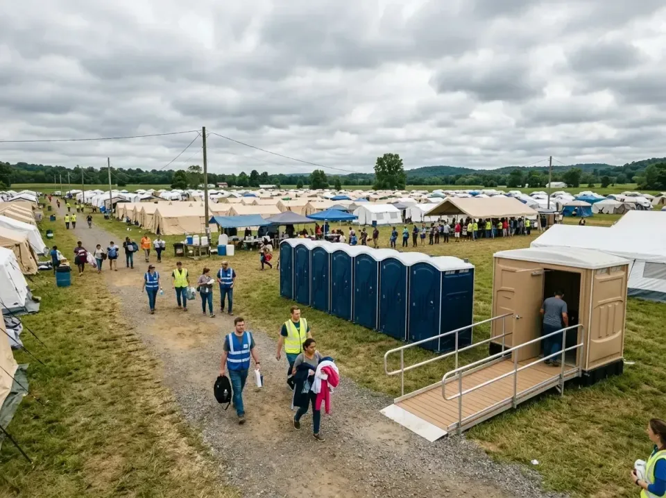 disaster-relief-camp-restrooms-010 — frequently asked questions, Dumpster & Portable Bathrooms Rental in Mount Vernon, IL